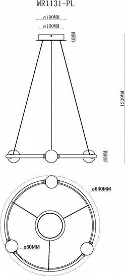Подвесной светильник MyFar Victory MR1131-PL