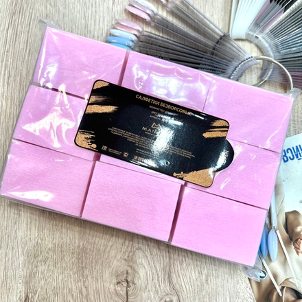 Салфетки безворсовые розовые Manita, 650шт.