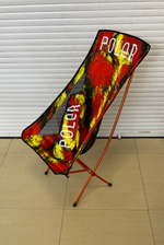 Кресло туристическое POLER STOWAWAY CHAIR - Fire red складное, высокая спинка, до 120 кг.
