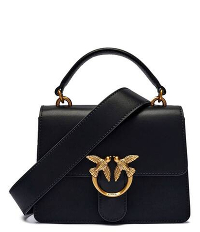 Кожаная сумка-трапеция Love One Mini Pinko - черный(100071 A0F1)