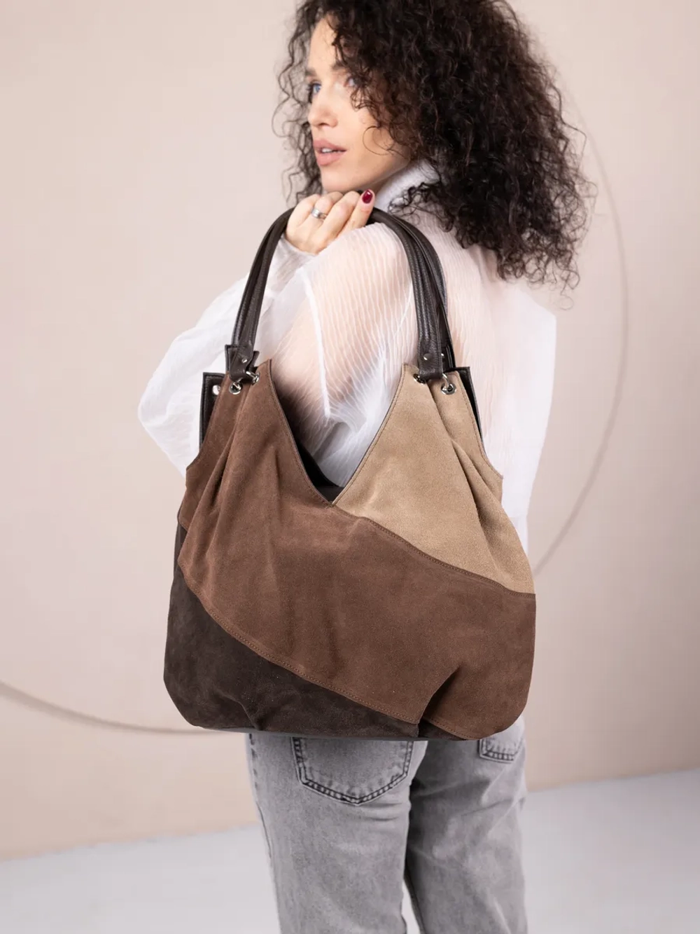 Сумка женская большая через плечо классическая