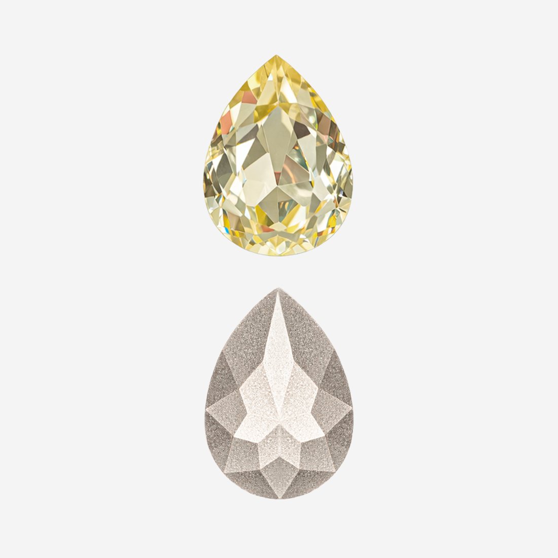 Кристалл Капля (Drop), оттенок "Лимонад"/"Jonquil", 10*7мм