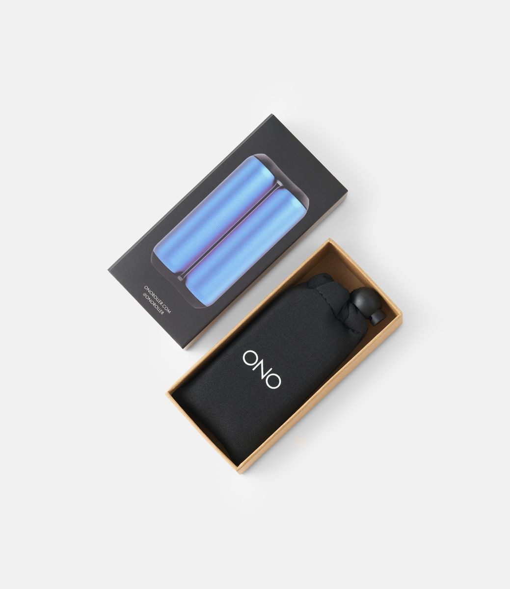 ONO Roller Aluminum Sapphire Blue — роликовый массажёр из алюминия