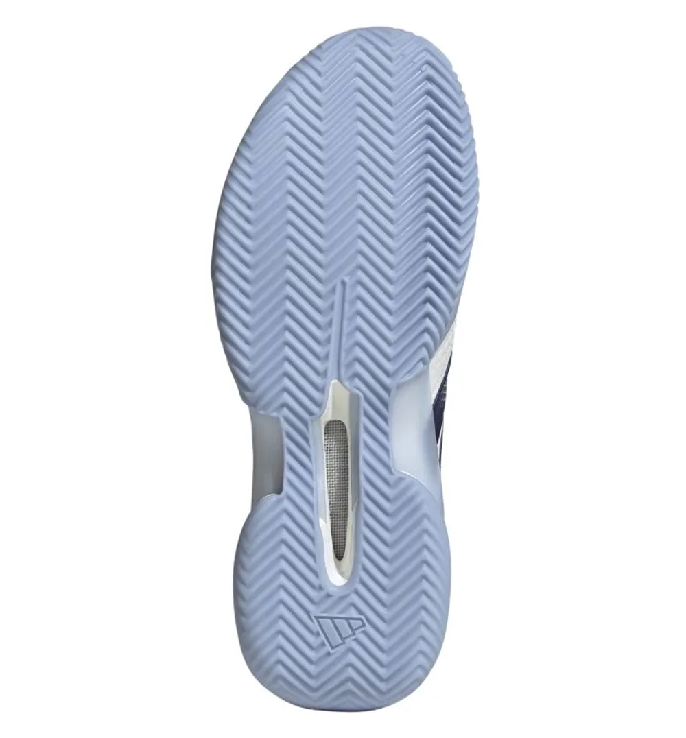 Женские Кроссовки теннисные Adidas Barricade 14 W CL - cloud white/cyber metallic/dark blue