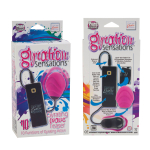 Набор из виброяичка и силиконовой насадки Gyrating Wave (Цвет: ярко-розовый)