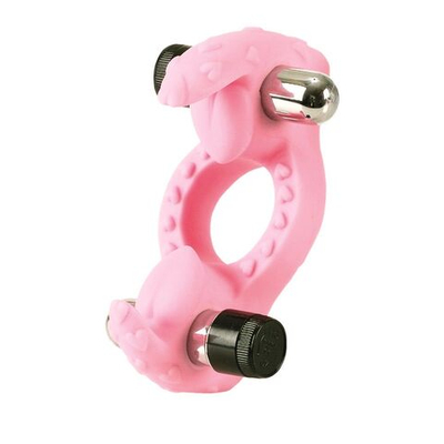 Розовое виброкольцо Dr. Z PASSION ENHANCER (Цвет: розовый)