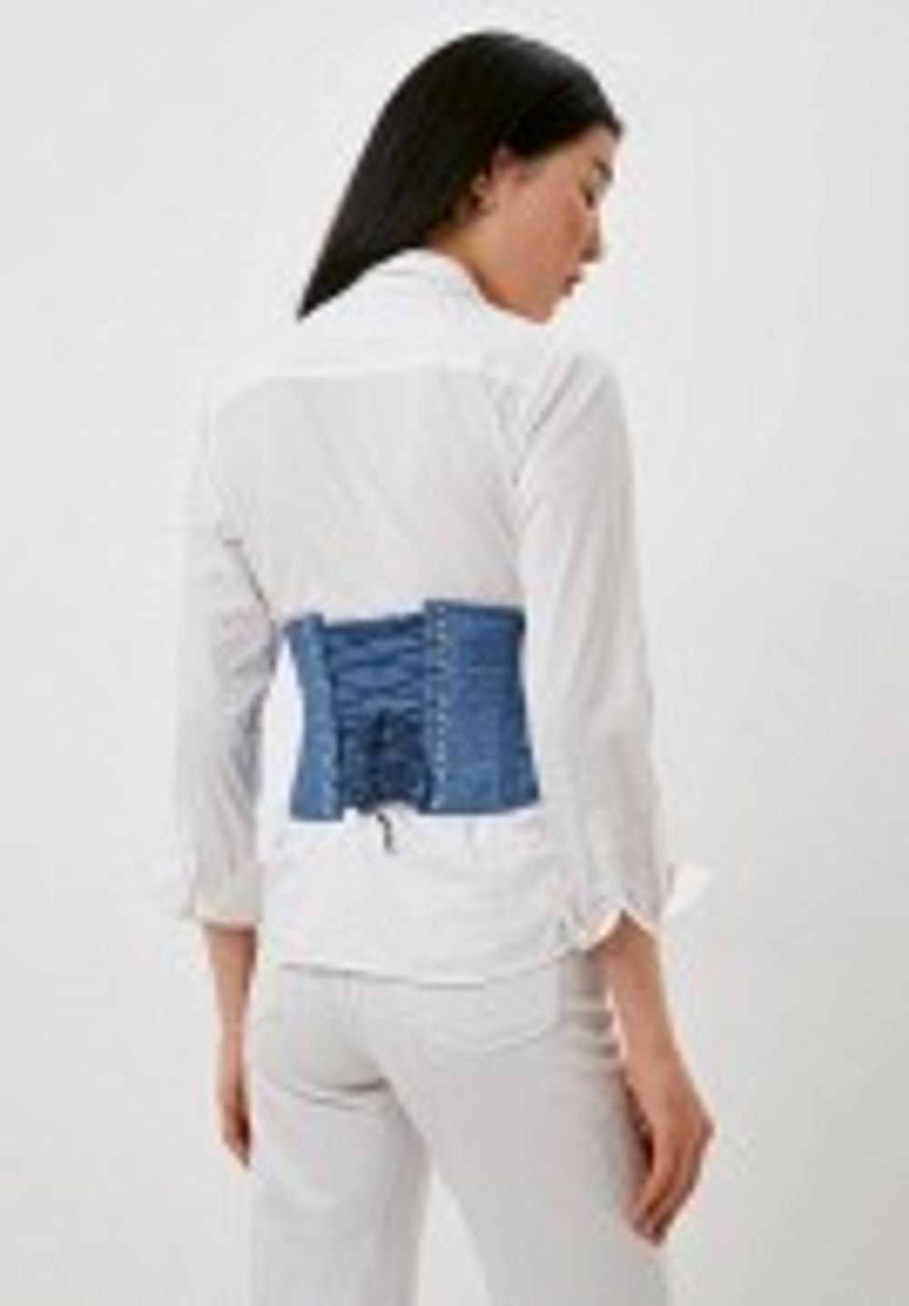 Джинсовый корсет-пояс