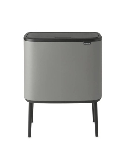 Brabantia Bo Touch 11+23л мусорный контейнер для минерального бетона серый