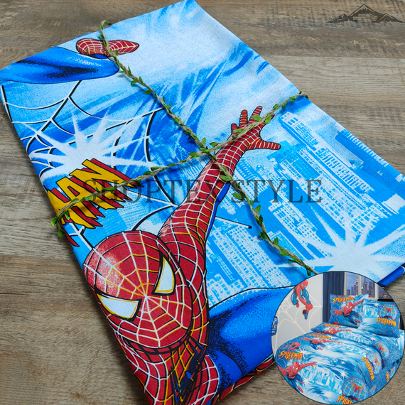 Бязь &quot;Человек паук&quot; | ш.150 см | 125 г/м² | хлопок-100%