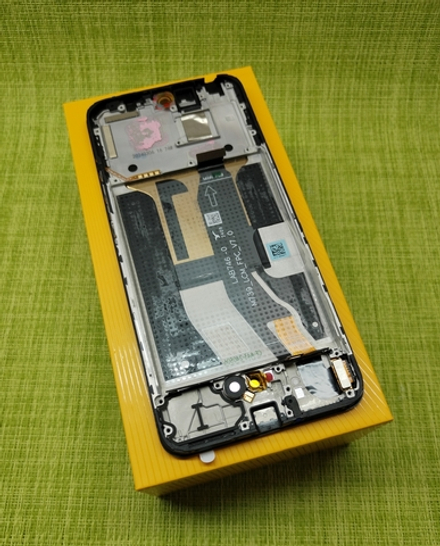 Realme 12 4G (RMX3871) - Дисплейный модуль в сборе с тачскрином (в рамке) + шлейф межплатный  (ORIG-SP)