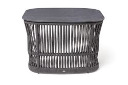 "Лугано" журнальный стол 76х76 H55 см из HPL, цвет "серый гранит"