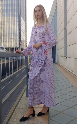 Платье "Новгородский трофей", по мотивам страничной заставки к псалтири Ивана Грозного (Новгородский трофей) 14 век