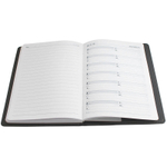 Ежедневник недатированный Deli А5, 160 страниц, мягкая обложка, черный