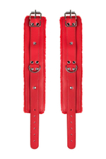 Красные оковы Anonymo из искусственной кожи (Цвет: красный)