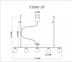 Подвесной светильник Moderli Sector V3080-5P