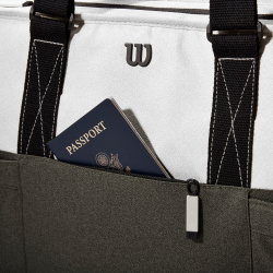 Сумка теннисная Wilson Womens Tote Bag - black/forest green/cream