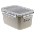 Емкость для продуктов ФРЕШ герметичная 0,7л капучино 150*105*85 мм