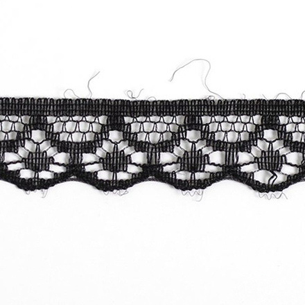 Кружево капрон ш.1,5см. черный арт.1658-1