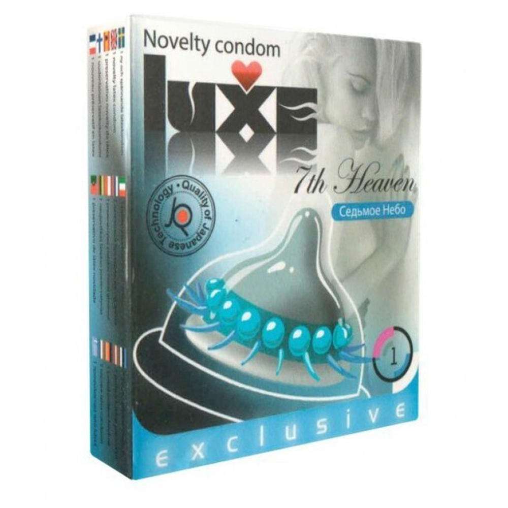 Презерватив Luxe (седьмое небо , 1 шт ) (Цвет: прозрачный с синим)