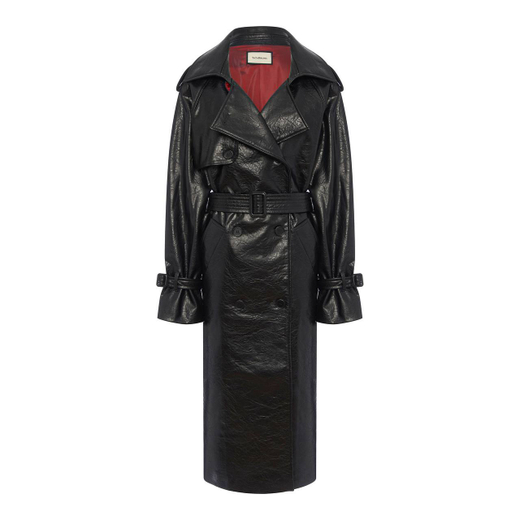 Тренч из эко-кожи Мрамор