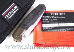 Нож CKF/Philippe Jourget FIF20 2021 (M390, больстер, карбоновая рукоять)фотография - 10