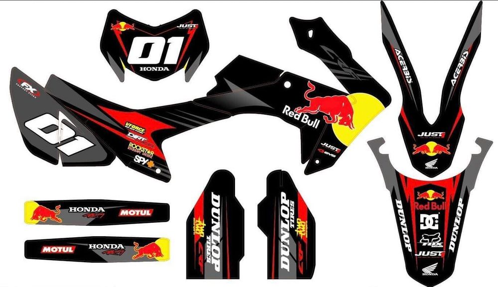 Graphic decal set, Sticker kit, for Honda CRF250L-M 2012-2020