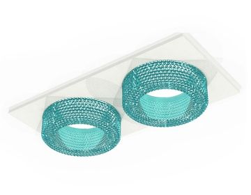 Встраиваемый точечный светильник XC7635023 SWH/BL GU5.3 белый песок/голубой Techno Spot Ambrella