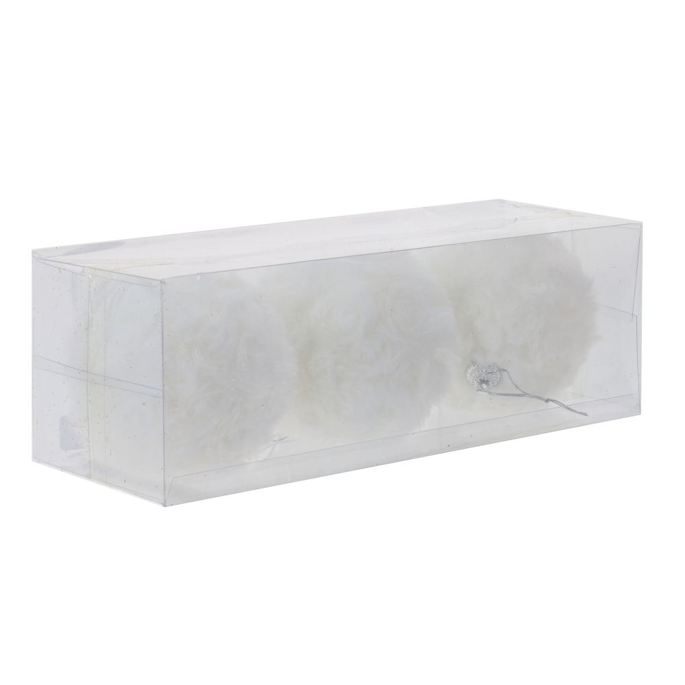 GAEM Набор из 3шт Украшение новогоднее "Шар", D 8 см, L23,5 W8 H8 см