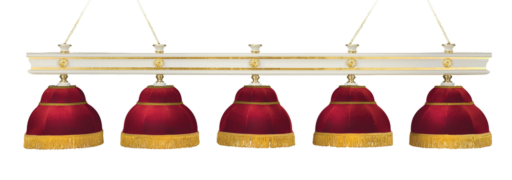 Лампа Моцарт 5 плафонов - ясень