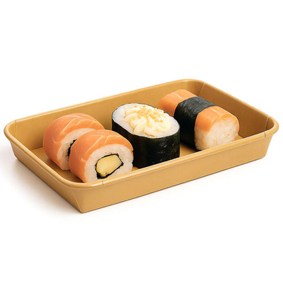 Контейнер бумажный Sushi Box 800 мл 138х221х24 мм 1/400