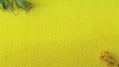 Фетр средней жесткости 2 мм, ш. 1 м, 215,4 гр/м2, лимонный