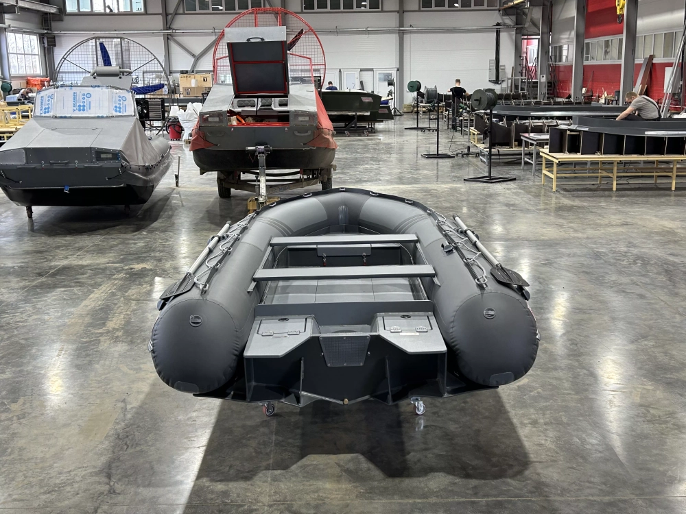 Моторная лодка РИБ Gelium 4300 (низкий борт, ПВХ конус) с доп.опцией