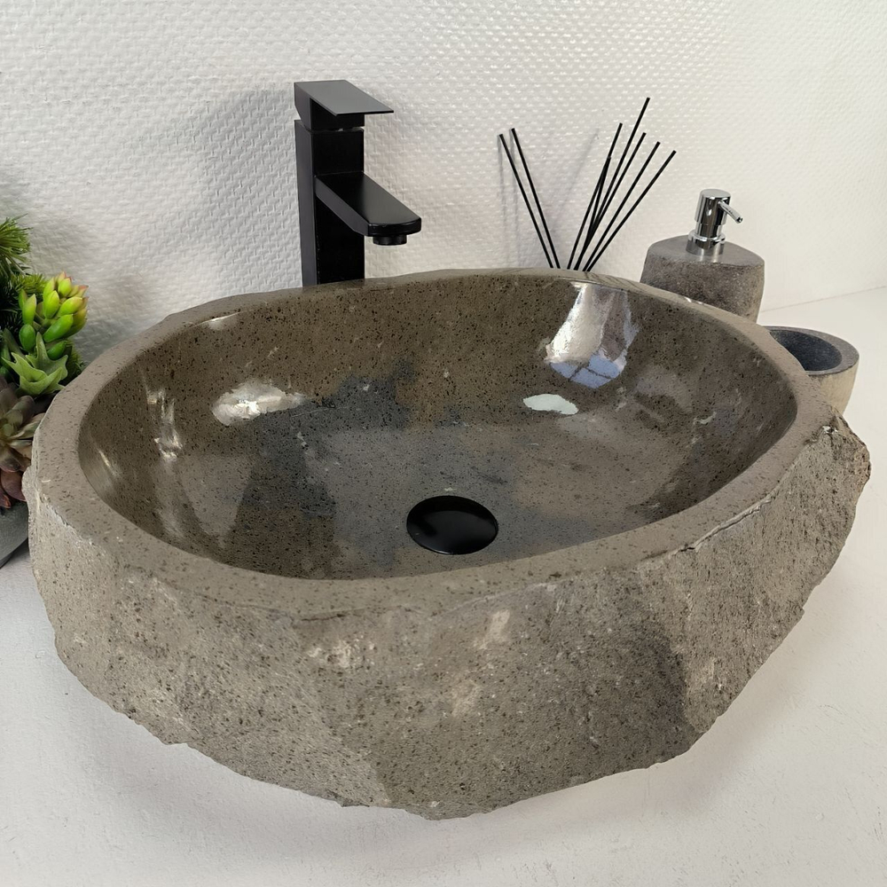 Каменная раковина из андезита Erozy Grey EA-05558 (52*41*16) 0034 из натурального камня