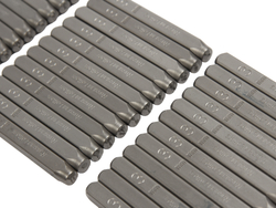 Клейма буквенные кириллица 3мм (HRC 60+-2град. DIN 1451) JTC