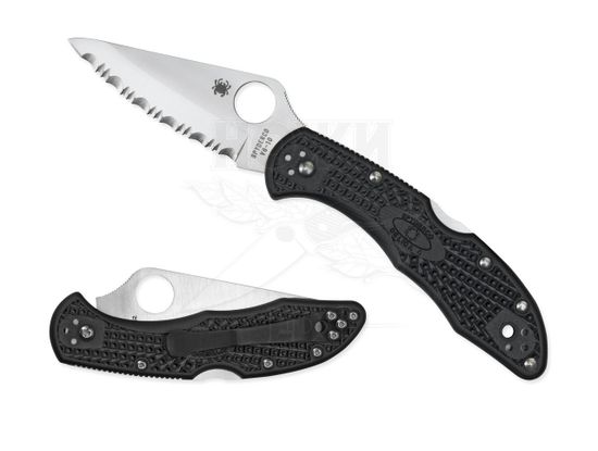Складной нож Spyderco Delica C11SBK c клинком из стали VG-10, рукоять FRN