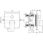 Смеситель Ideal Standard CERAFINE MODEL D A7348AA для ванны/душа