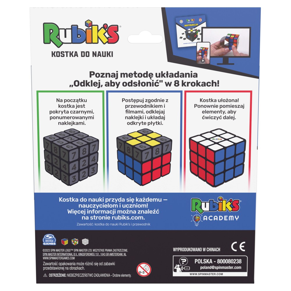 Rubiks 20145129 — Головоломка Обучающий Кубик Рубика 3x3 Rubik's 20145129 — фото 7
