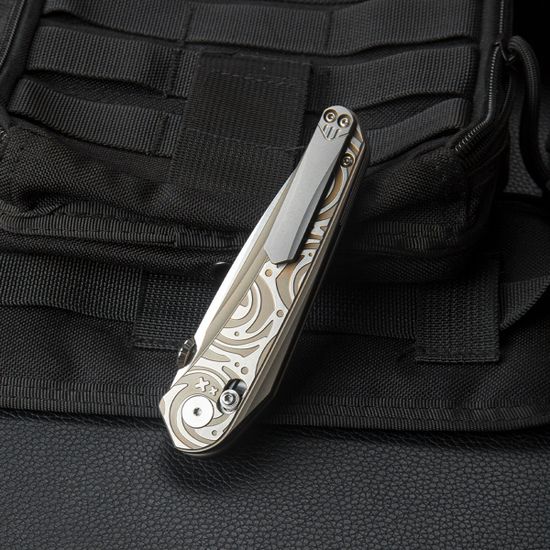 Нож Bestech BT2206B Mothus с клинком из стали Böhler M390, рукоять 6Al4V Titanium