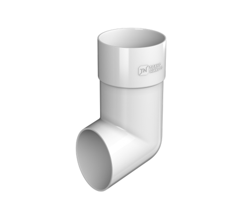 ТН ПВХ 125/82 мм, слив трубы, белый