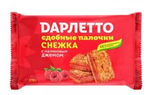 Сдобные палочки Дарлетто &quot;Снежка&quot; с малиновым джемом 330г. Тестори - купить с доставкой по Москве и области