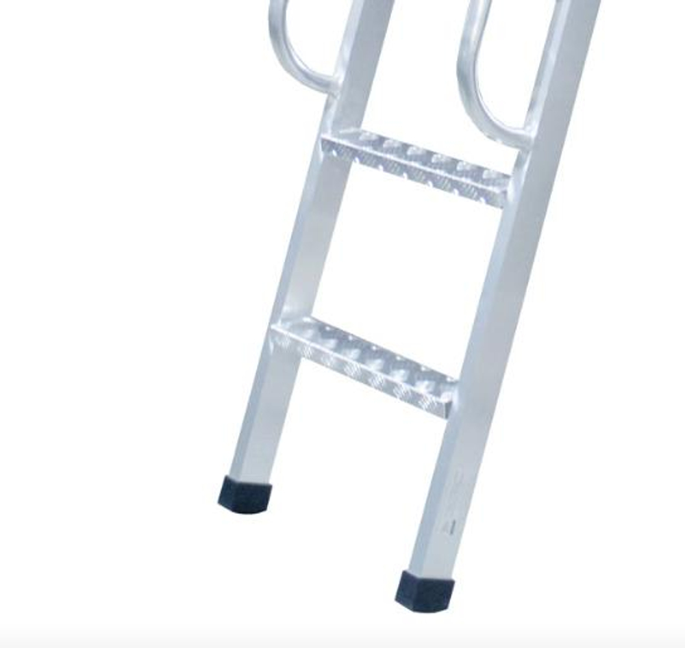 Лестница приставная стеллажная MEGAL ЛПС - 3,5 с поручнями