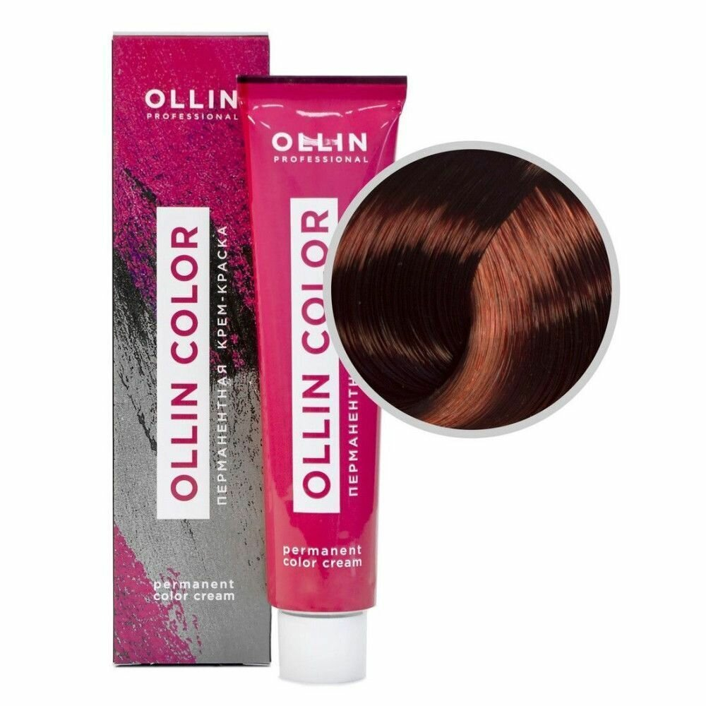 OLLIN COLOR 6/5 темно-русый махагоновый 60мл Перманентная крем-краска для волос