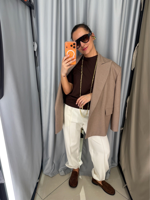 Джоггеры молочные