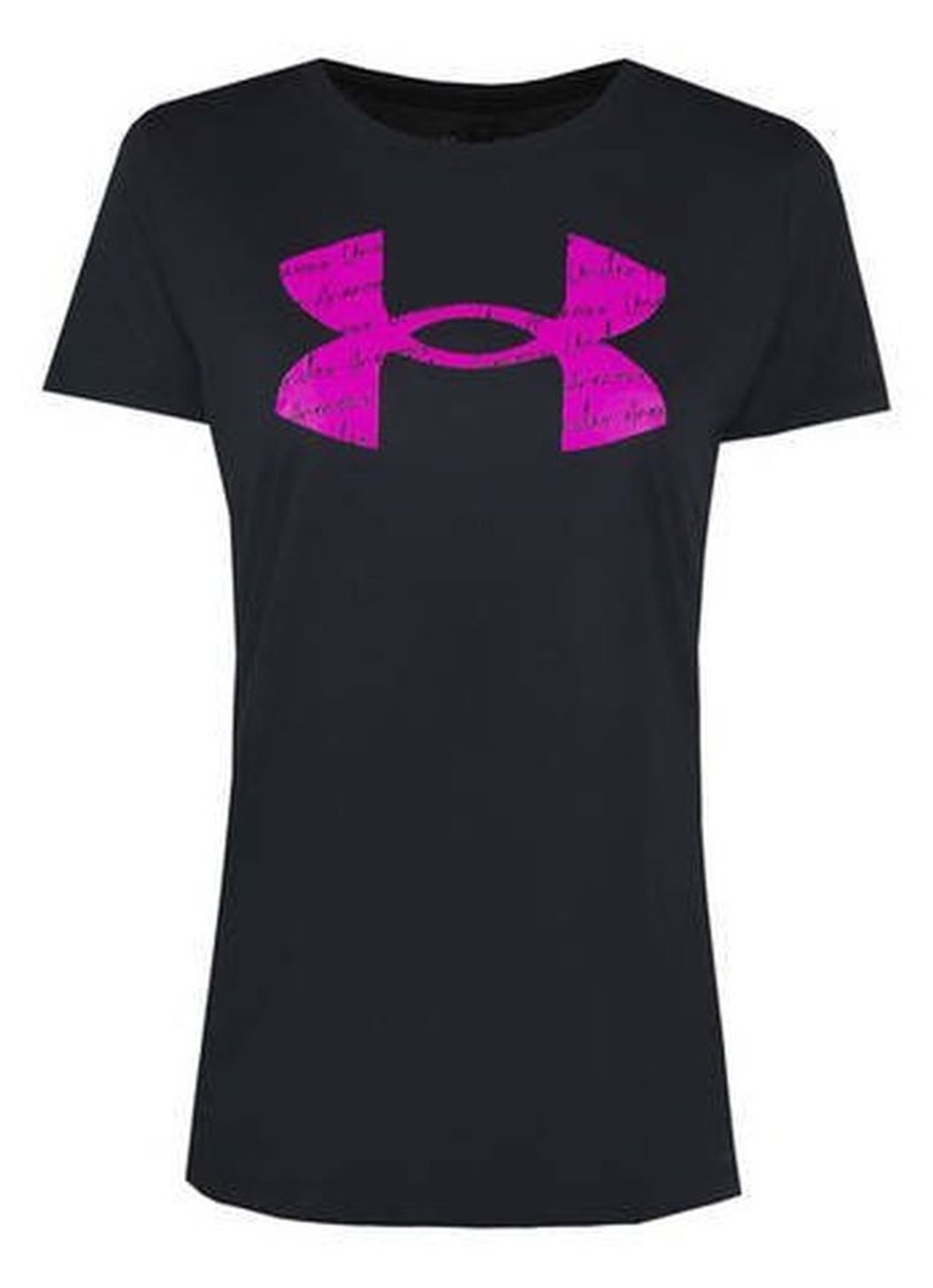 Женская теннисная футболка Under Armour Tech Solid BL SSC - black