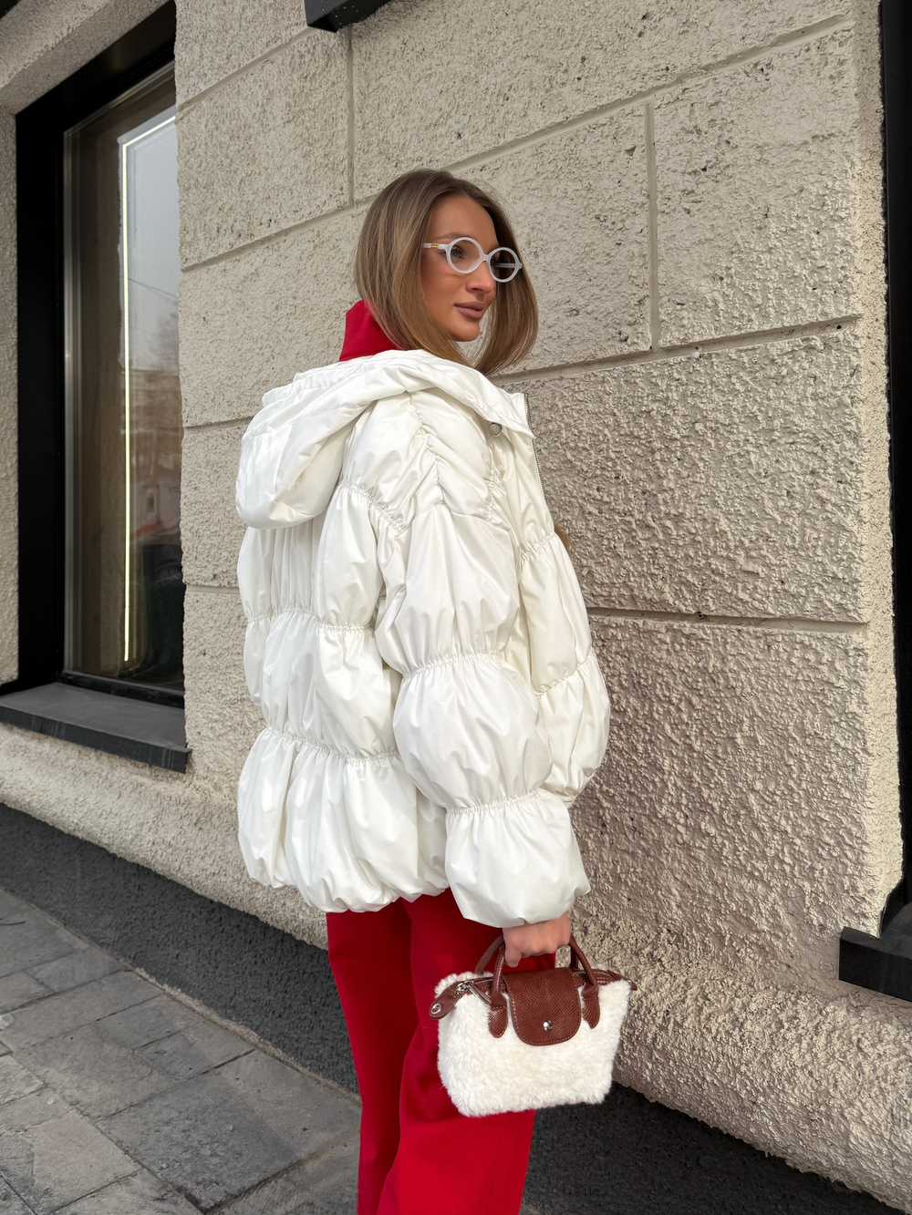 Куртка баллон демисезонная с капюшоном