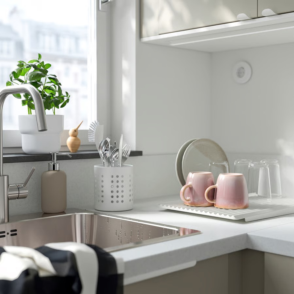 ОРДНИНГ ORDNING Контейнер для приборов 13,5 см, белый