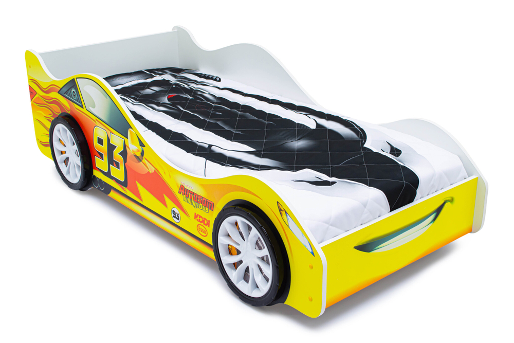 Кровать машина Бельмарко Тачка желтая