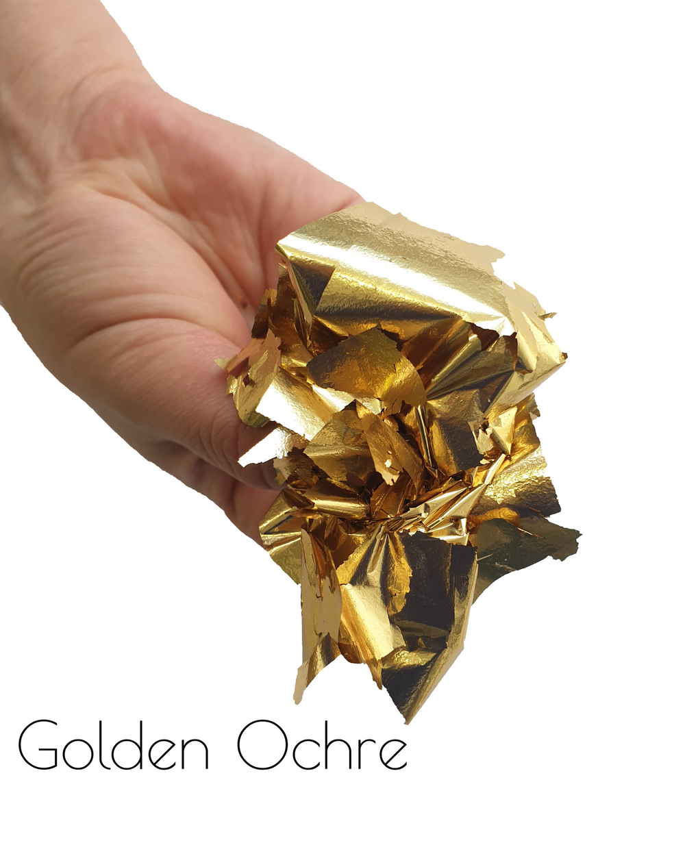 Зеркальная поталь "Golden Ochre" 100шт. 8*8,5см