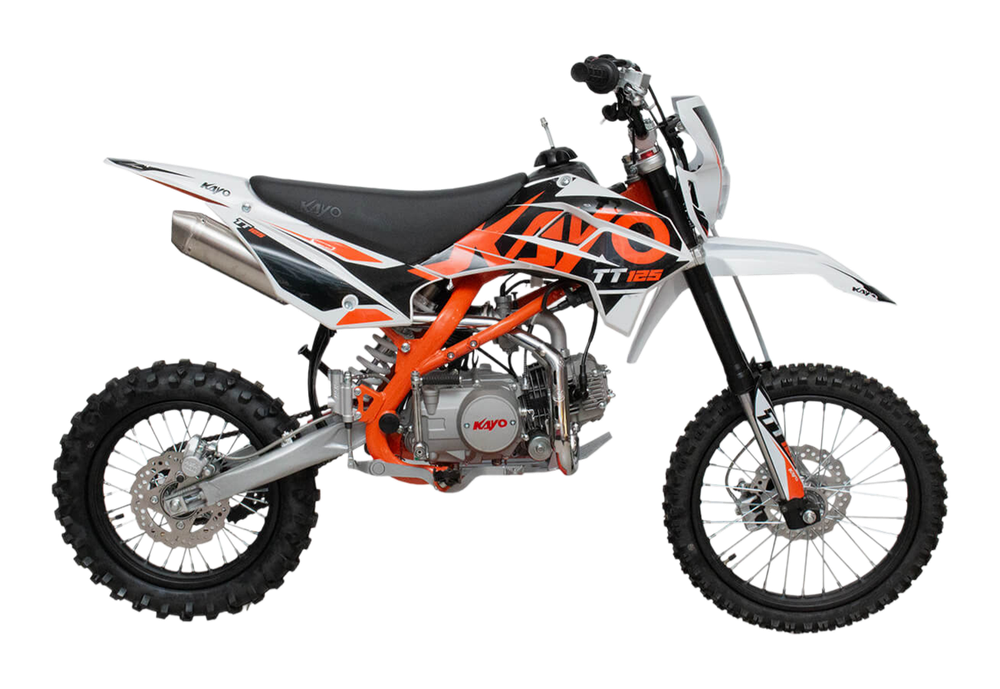 Питбайк KAYO BASIC K125EM 17/14 KRZ (механ. сцепл., эл. стартер 2024 г.)