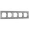 Рамка Werkel Slab на 5 постов серебро/софт W0052965 4690389207952